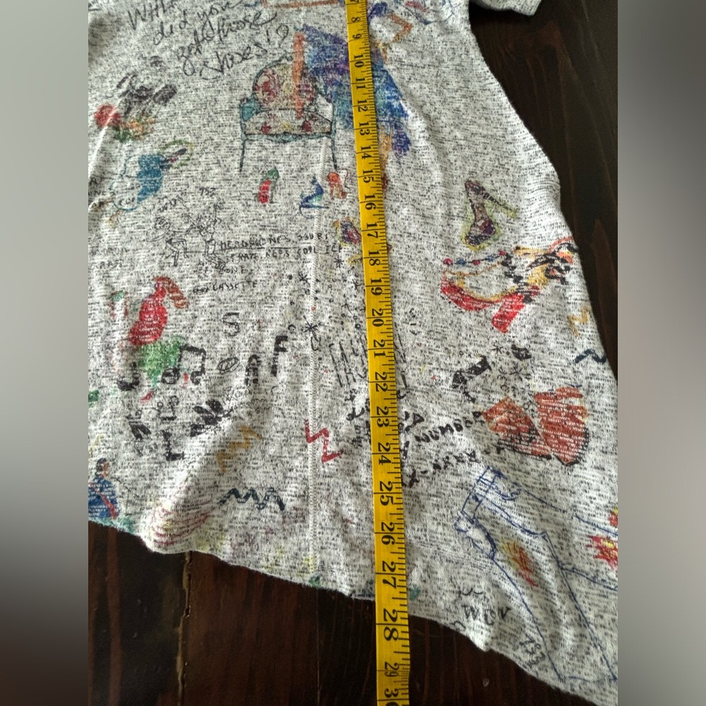 Inoah‎ | Wearable Art | Asymmetrical Tunic | Drawing | Music | Fashion | Small - Picture 8 of 8